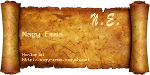 Nagy Emma névjegykártya